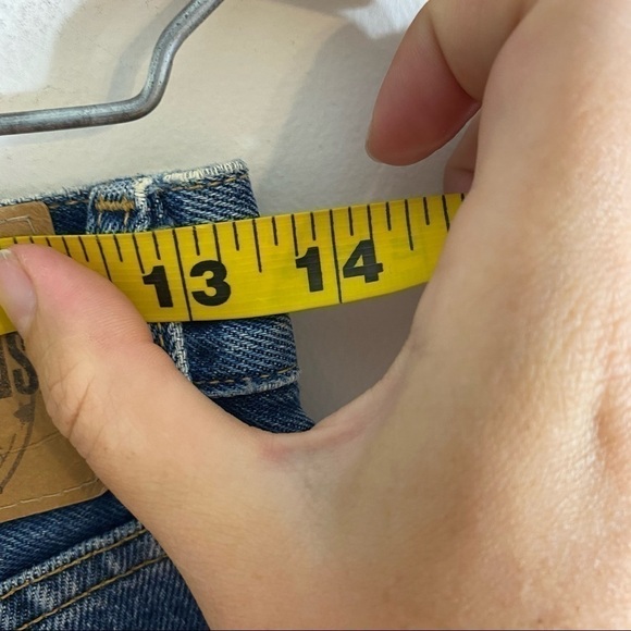 Vintage Gap High Waisted Boy Fit Jeans Button Fly Sz 2 Blue Denim - Picture 3 of 8